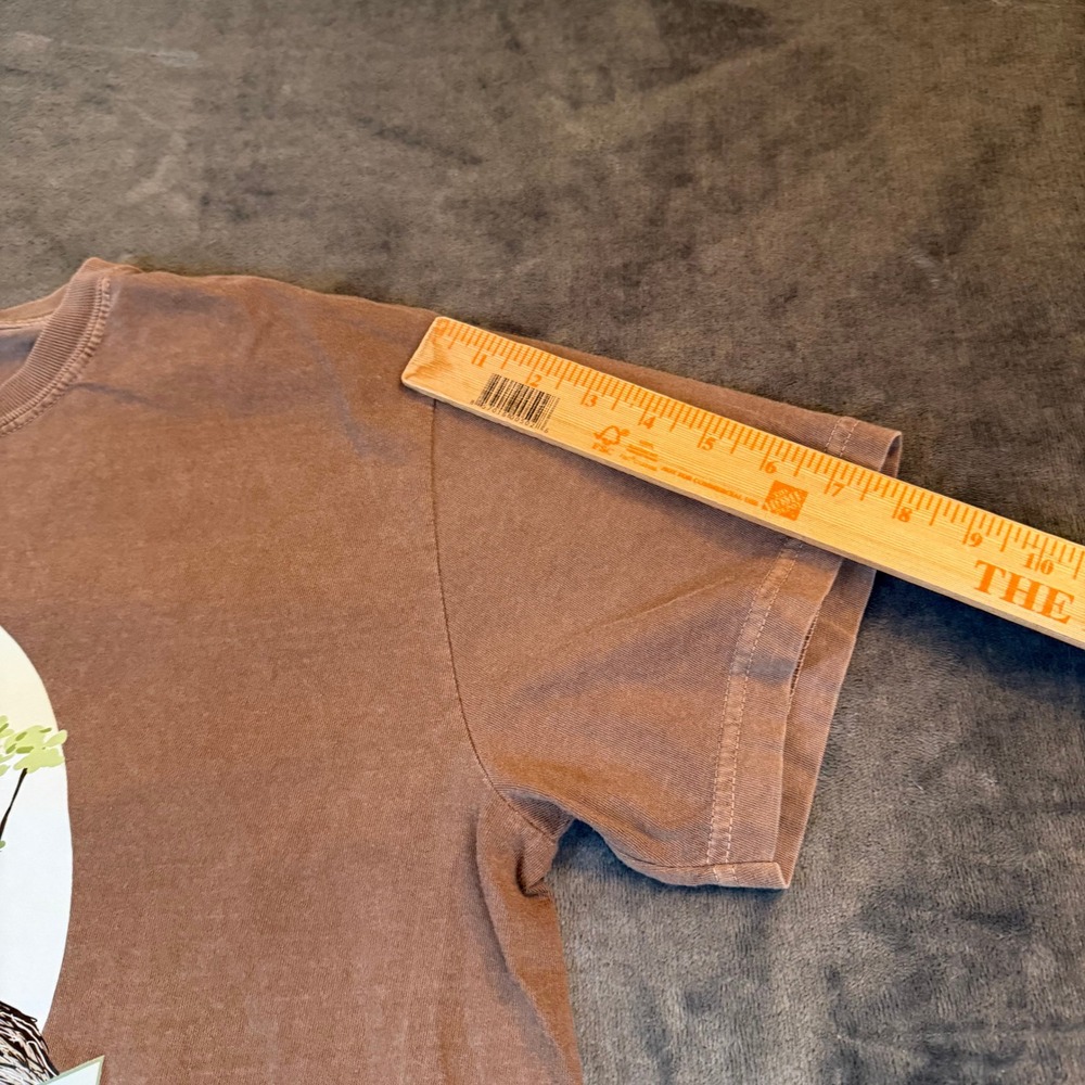 Comfort Colors Don't Choose Violence Today Emu Graphic T-Shirt Brown Women Large - Picture 7 of 9